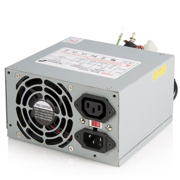 StarTech.com 230 Watt Replacement PC Computer PS2 AT Power Supply