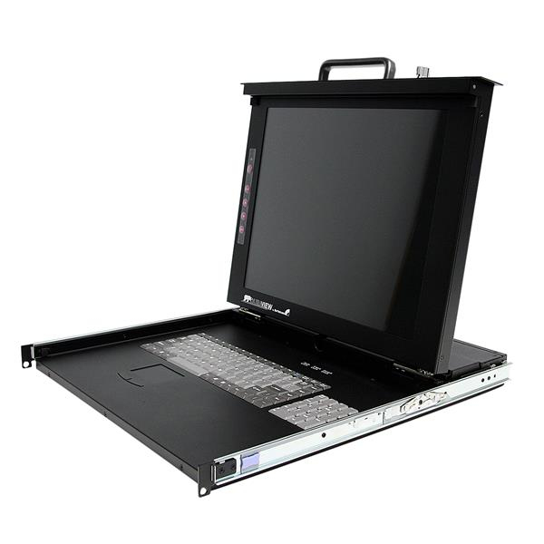 StarTech.com 1U 17" Rackmount LCD Console with 8 Port Multi-Platform KVM