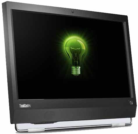 Lenovo ThinkCentre M90z 58.4 cm (23") 1920 x 1080 pixels 2 GB DDR3-SDRAM 320 GB Windows 7 Professional Black