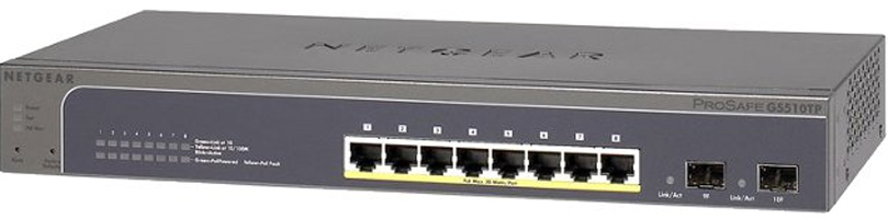 NETGEAR GS510TP Managed Power over Ethernet (PoE) Grey