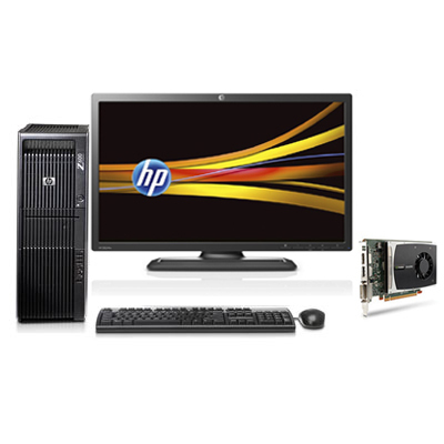 HP Z600 + NVIDIA Quadro 2000 + ZR2440w Intel® Xeon® 5000 Sequence E5645 6 GB DDR3-SDRAM Windows 7 Professional Minitower Workstation