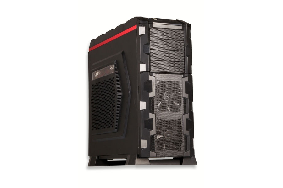 itek ITA1068 computer case Full Tower Black, Red image 1
