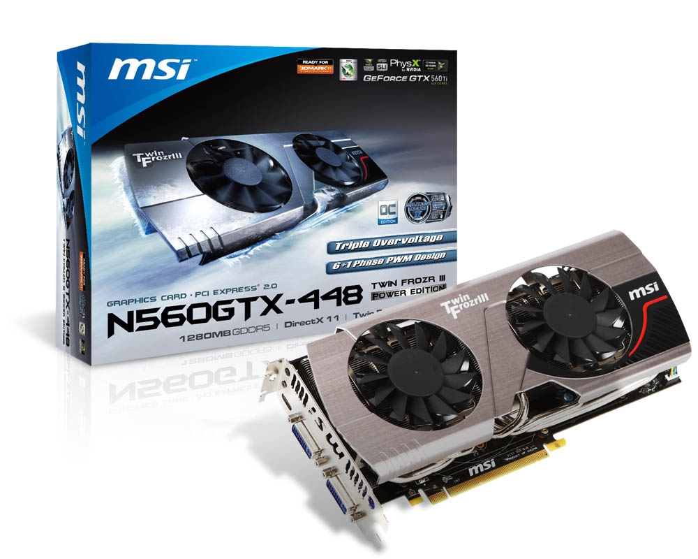 Specs Msi V257 032r Graphics Card Nvidia Geforce Gtx 560 Ti 1 25 Gb Gddr5 V257 032r