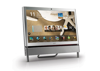 Acer Z5761 Intel® Core™ i5 i5-2400S 58.4 cm (23") 1920 x 1080 pixels Touchscreen 4 GB DDR3-SDRAM 500 GB HDD NVIDIA® GeForce® GT 520M Windows 7 Home Premium Silver