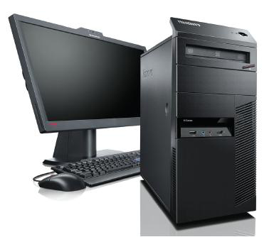 Lenovo ThinkCentre M81 + ThinkVision L2250p Intel® Core™ i3 i3-2120 2 GB DDR3-SDRAM 500 GB Windows 7 Professional Tower PC Black