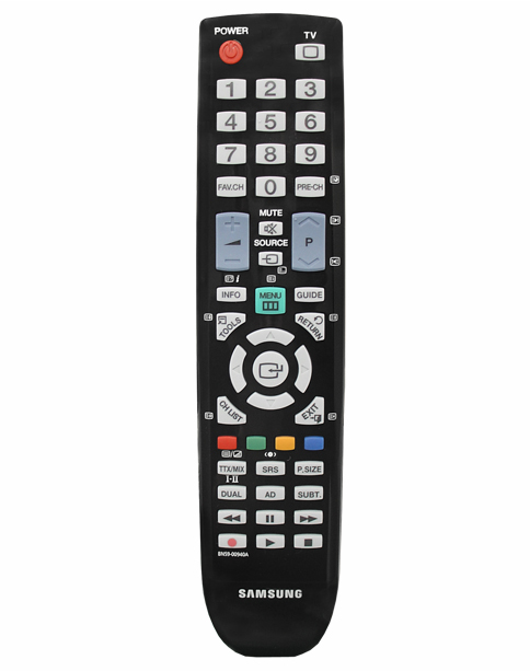 Samsung BN59-00940A fjärrkontroll IR trådlös Ljud, Hemmabiosystem, TV Tryckknappar