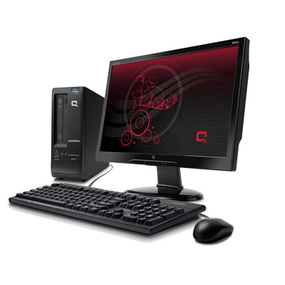 HP Compaq cq1100ptm AMD E E-450 4 GB DDR3-SDRAM 500 GB Windows 7 Home Premium Micro Tower PC Black