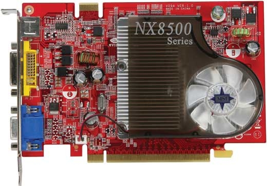 MSI Geforce 8500GT - 256MB, GDDR3 GeForce 8500 GT