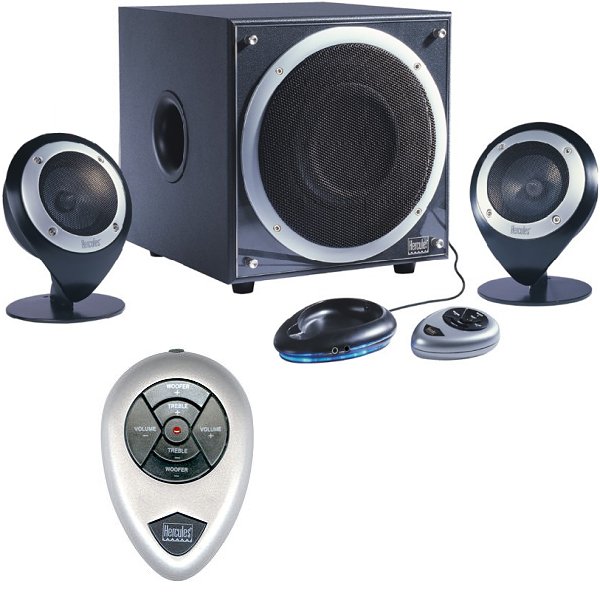 Hercules XPS 2.101 Black speaker set 2.1 channels 2 W image 1