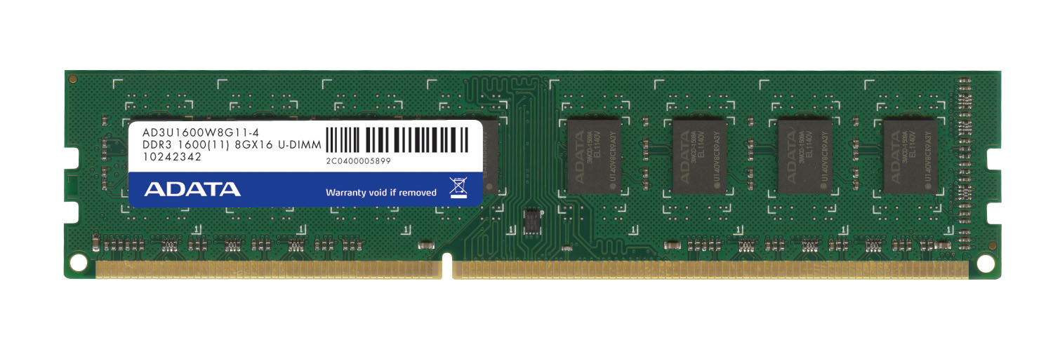 ADATA 8GB DDR3 1600 MHz memory module 240-pin DIMM