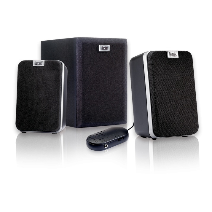 Hercules XPS 2.1 12 speaker set 12 W Black 2.1 channels image 1