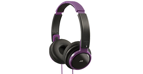 JVC Riptidz HA-S200 Headphones Wired Head-band Music Violet image 1