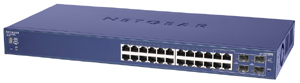NETGEAR ProSafe 24 Port Gigabit Stackable Smart Switch (4 Pack) Unmanaged