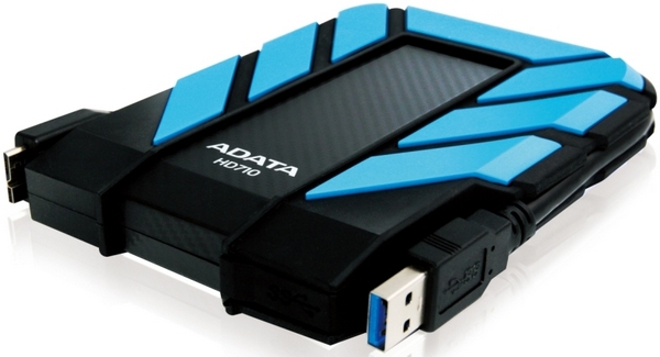 ADATA 1TB DashDrive Durable HD710 external hard drive 5400 RPM 2.5" Micro-USB B 3.2 Gen 1 (3.1 Gen 1) Black, Blue