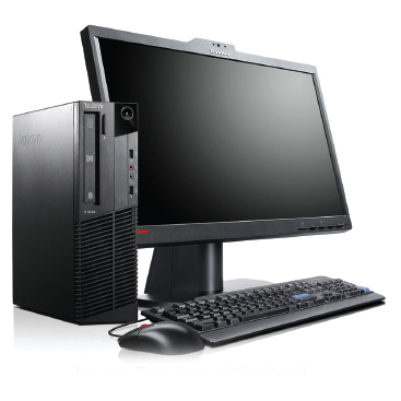 Lenovo ThinkCentre M81 SFF + ThinkVision L2321x Intel® Core™ i3 i3-2120 2 GB DDR3-SDRAM 500 GB Windows 7 Professional PC Black