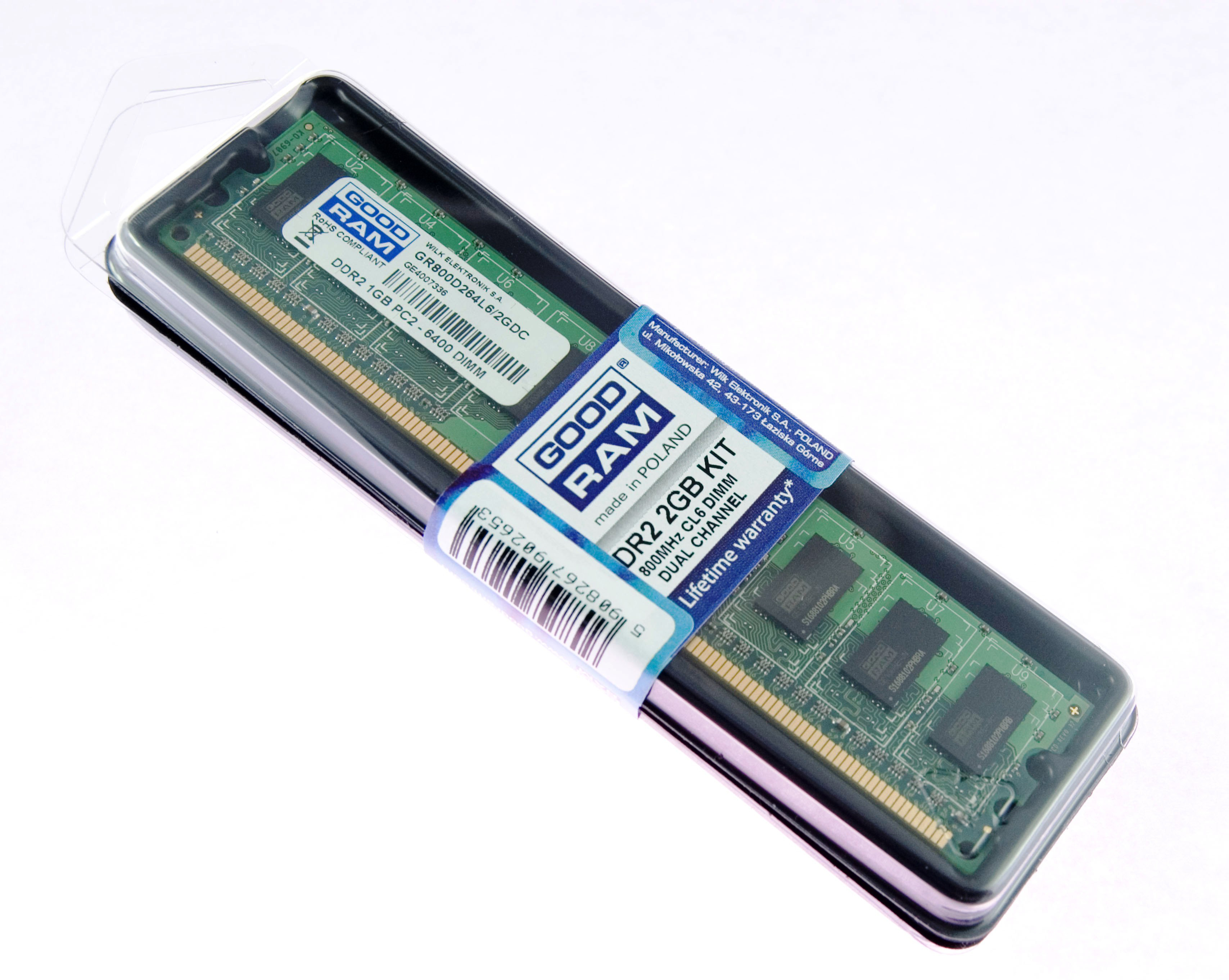 Goodram 2GB DDR2-800 memory module 2 x 1 GB 240-pin DIMM
