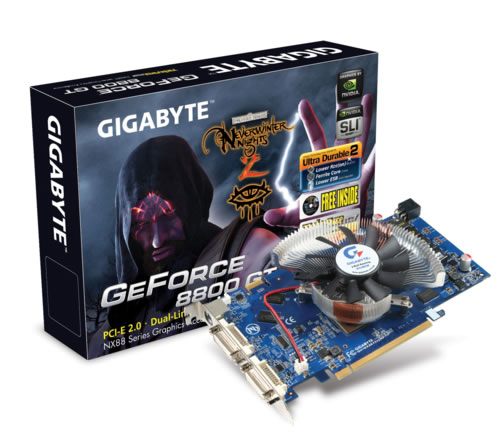 GIGABYTE GV-NX88T512HP graphics card GeForce 8800 GT GDDR3