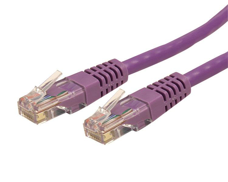 StarTech.com 15m Cat 6 Purple Molded RJ45 UTP Gigabit Cat6 Patch Cable - 15 m Patch Cord