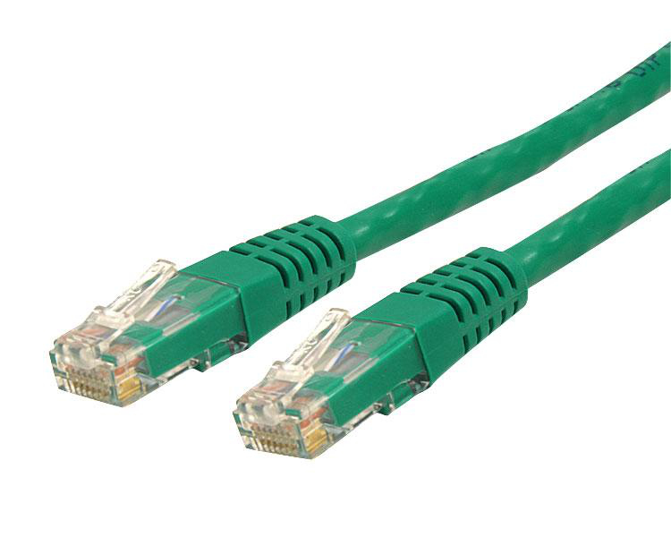 StarTech.com 15m Cat 6 Green Molded RJ45 UTP Gigabit Cat6 Patch Cable - 15 m Patch Cord