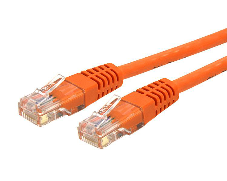 StarTech.com 15m Cat 6 Orange Molded RJ45 UTP Gigabit Cat6 Patch Cable - 15 m Patch Cord