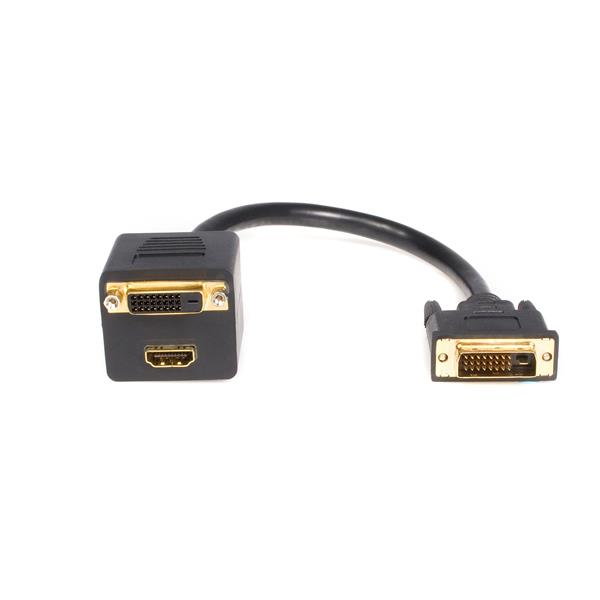 1 FT DVI-D TO DVI-D   HDMI SPLITTER CABLE - M/F