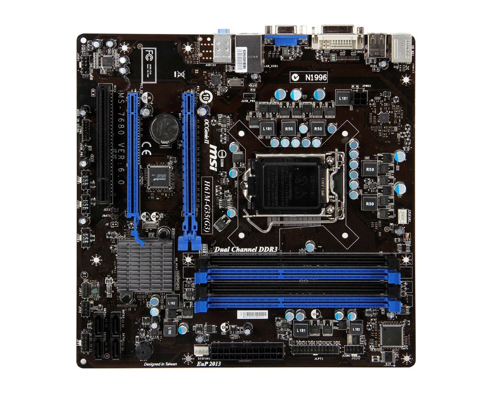 MSI H61M-G35 (G3) Intel® H61 LGA 1155 (Socket H2)