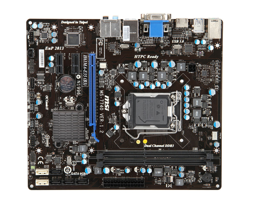 MSI H61MA-E35 (B3) Intel® H61 LGA 1155 (Socket H2)
