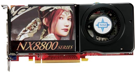 MSI NX8800GT-T2D1GE graphics card GeForce 8800 GT 1 GB GDDR3