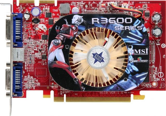 MSI R3650-T2D512 graphics card GDDR3