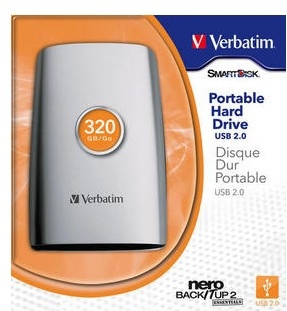 Verbatim 2.5'' Portable 320GB external hard drive 5400 RPM 2.5" Silver
