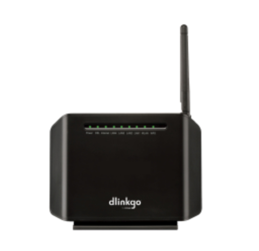D-Link GO-DSL-N150/E wireless router Fast Ethernet Black