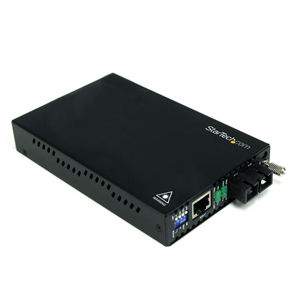 StarTech.com 10/100 Mbps Single Mode Fiber Media Converter SC - 18.6 miles/30km over Single Mode SC Fiber (ET90110SM302) - Fibre media converter - 100Mb LAN - 100Base-FX - RJ-45 / SC single-mode - up to 30 km - 1310 nm - for P/N: ETCHS2U, SVA12M2NEUA, SVA12M5NA