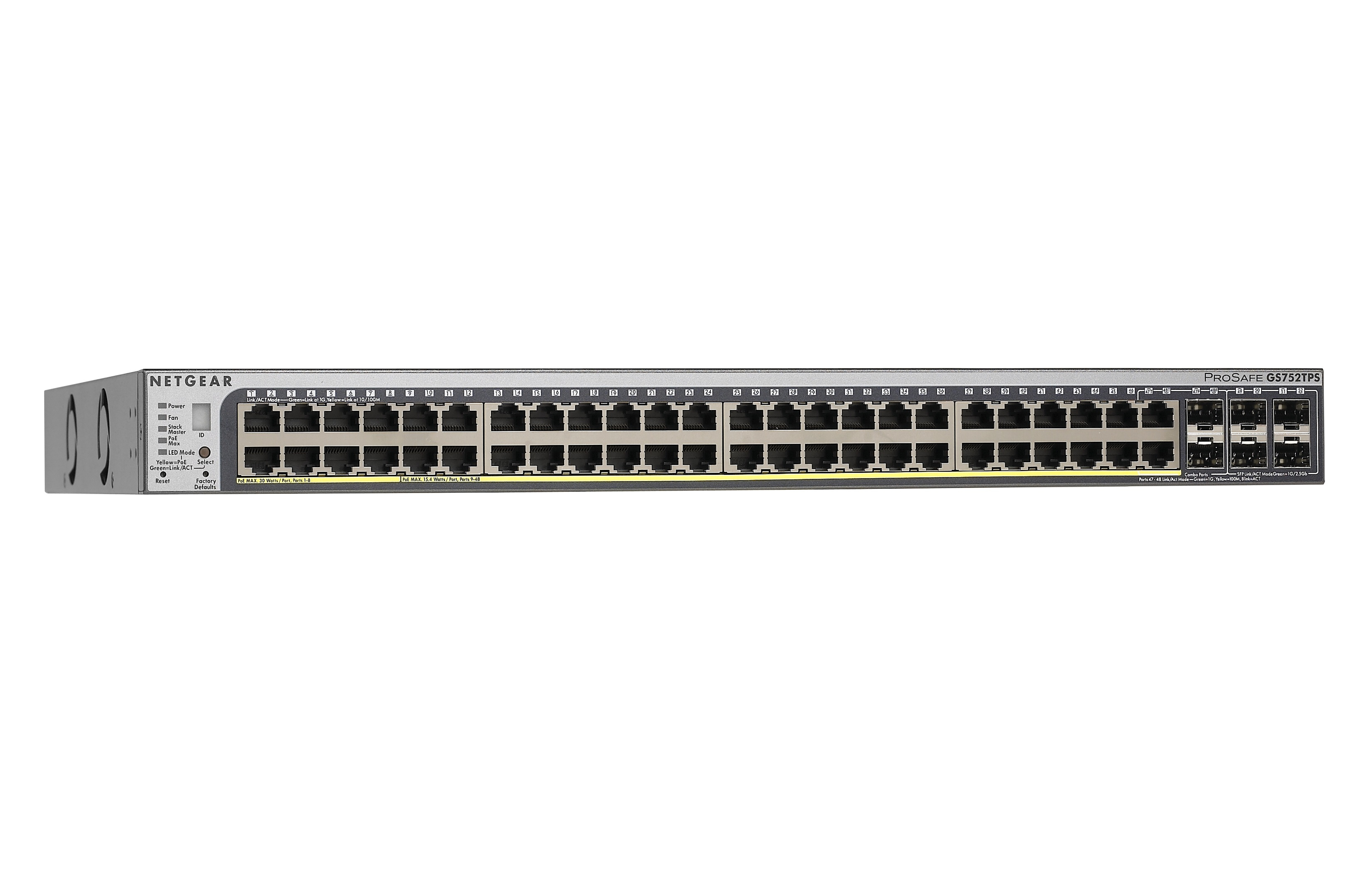 NETGEAR 52-Port PoE Gigabit Stackable Smart Switch (GS752TPSB)