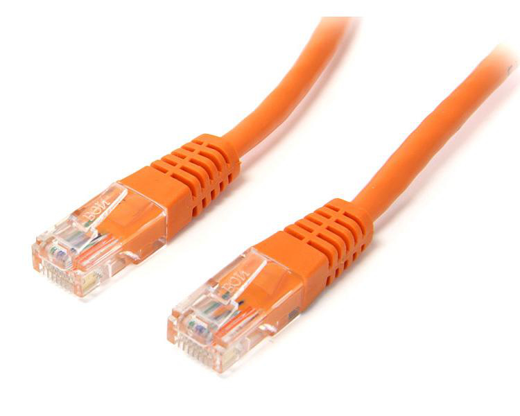 StarTech.com 15m Cat5e Orange Molded RJ45 UTP Cat 5e Patch Cable - 15 m Patch Cord