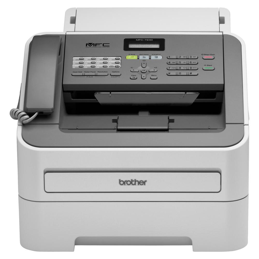 Brother MFC-7240 - Multifunction printer - B/W - laser - Legal (8.5 in x 14 in) (original) - A4/Legal (media) - up to 21 ppm (copying) - up to 21 ppm (printing) - 250 sheets - 14.4 Kbps - USB 2.0