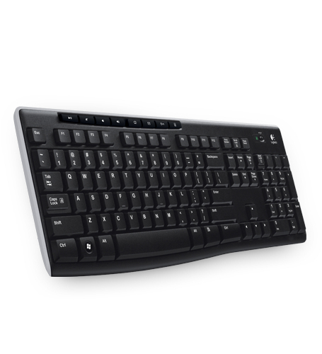 Logitech Wireless Keyboard K270 tangentbord RF Trådlös QWERTY Engelsk Svart