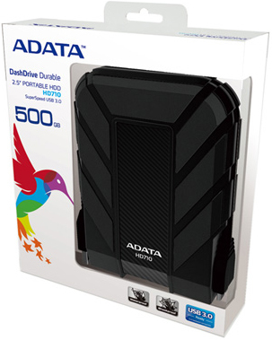 ADATA HD710BK/500GB external hard drive 5400 RPM 2.5" Micro-USB B 3.2 Gen 1 (3.1 Gen 1) Black
