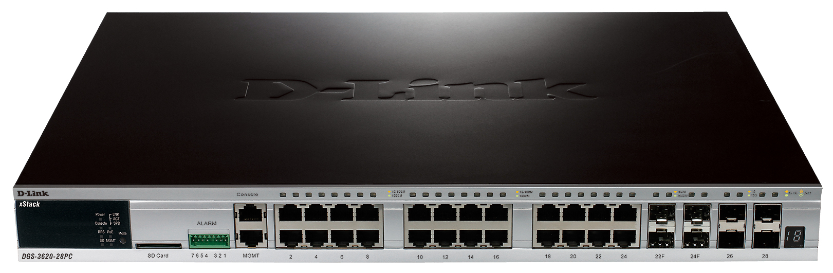 D-Link DGS-3620-28PC Managed L3+ Gigabit Ethernet (10/100/1000) Power over Ethernet (PoE) Black