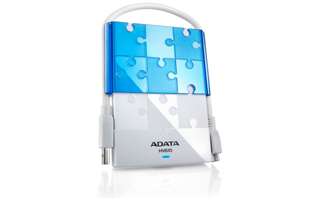 ADATA DashDrive HV610 1TB external hard drive 5400 RPM 2.5" Micro-USB B 3.2 Gen 1 (3.1 Gen 1) Blue, White