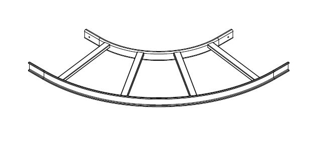 Middle Atlantic 90 degree Horizontal Bend 12"