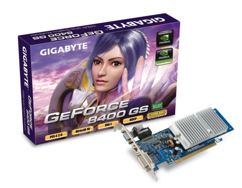 GIGABYTE GV-NX84S256HE graphics card GeForce 8400 GS GDDR2