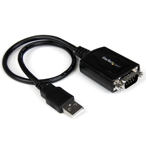 StarTech.com USB to Serial RS232 Adapter Cable w/ COM Retention - USB Serial Adapter - Serial adapter - USB - RS-232 - black
