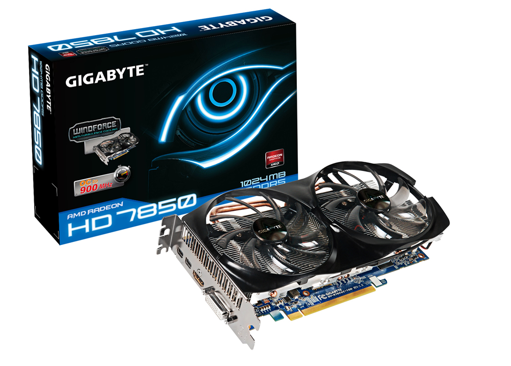 GIGABYTE GV-R785OC-1GD graphics card AMD Radeon HD7850 1 GB GDDR5