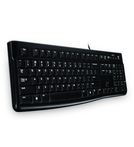 Teclado logitech k120 negro usb antisalpicaduras