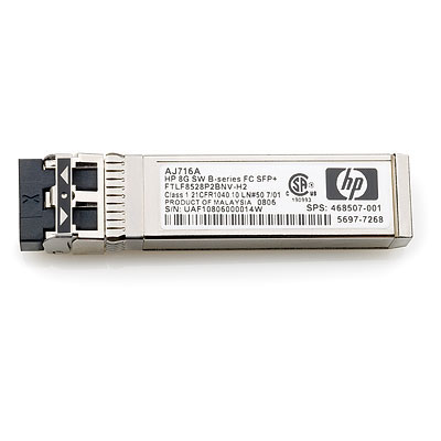 HP 8Gb Shortwave B-series Fibre Channel 1 Pack SFP+ Transceiver