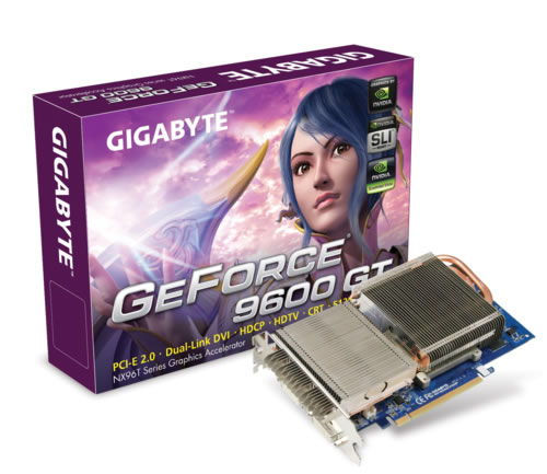 GIGABYTE GV-NX96T512HP graphics card GeForce 9600 GT GDDR3