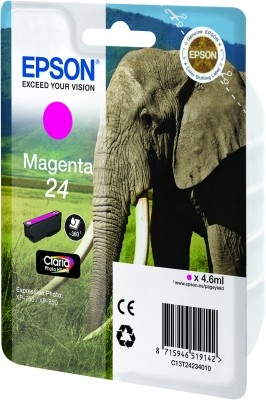 Original Epson 24 Magenta Ink Cartridge 360 pages