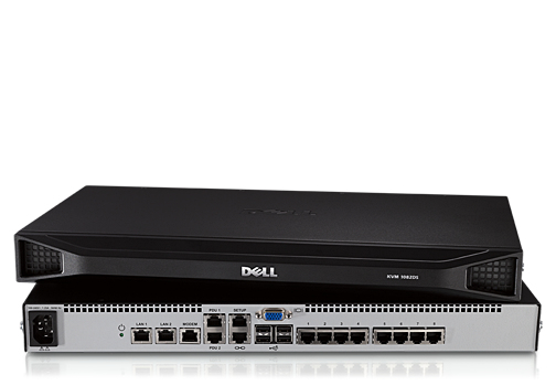 DELL PowerEdge 1082DS KVM switch Rack mounting Black