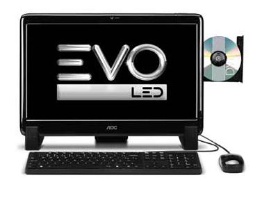 AOC EVO LED 20325U AMD E E-350 50.8 cm (20") 1600 x 900 pixels 2 GB DDR3-SDRAM 500 GB HDD Windows 7 Starter Black