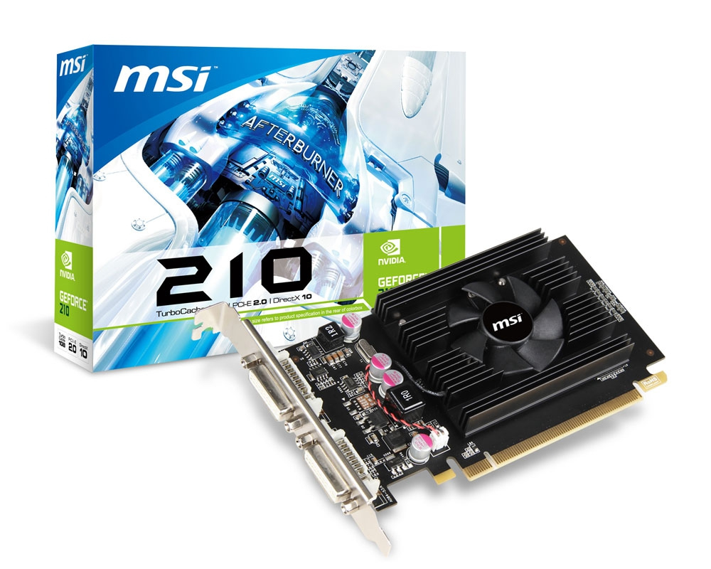 MSI N210-512D2 graphics card NVIDIA GeForce 210 0.5 GB GDDR2